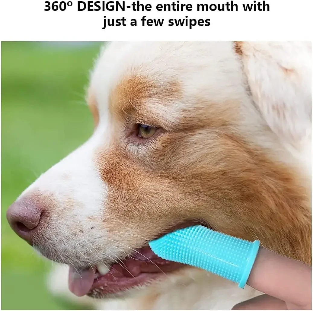 Silicone Finger Toothbrush for Dogs & Cats